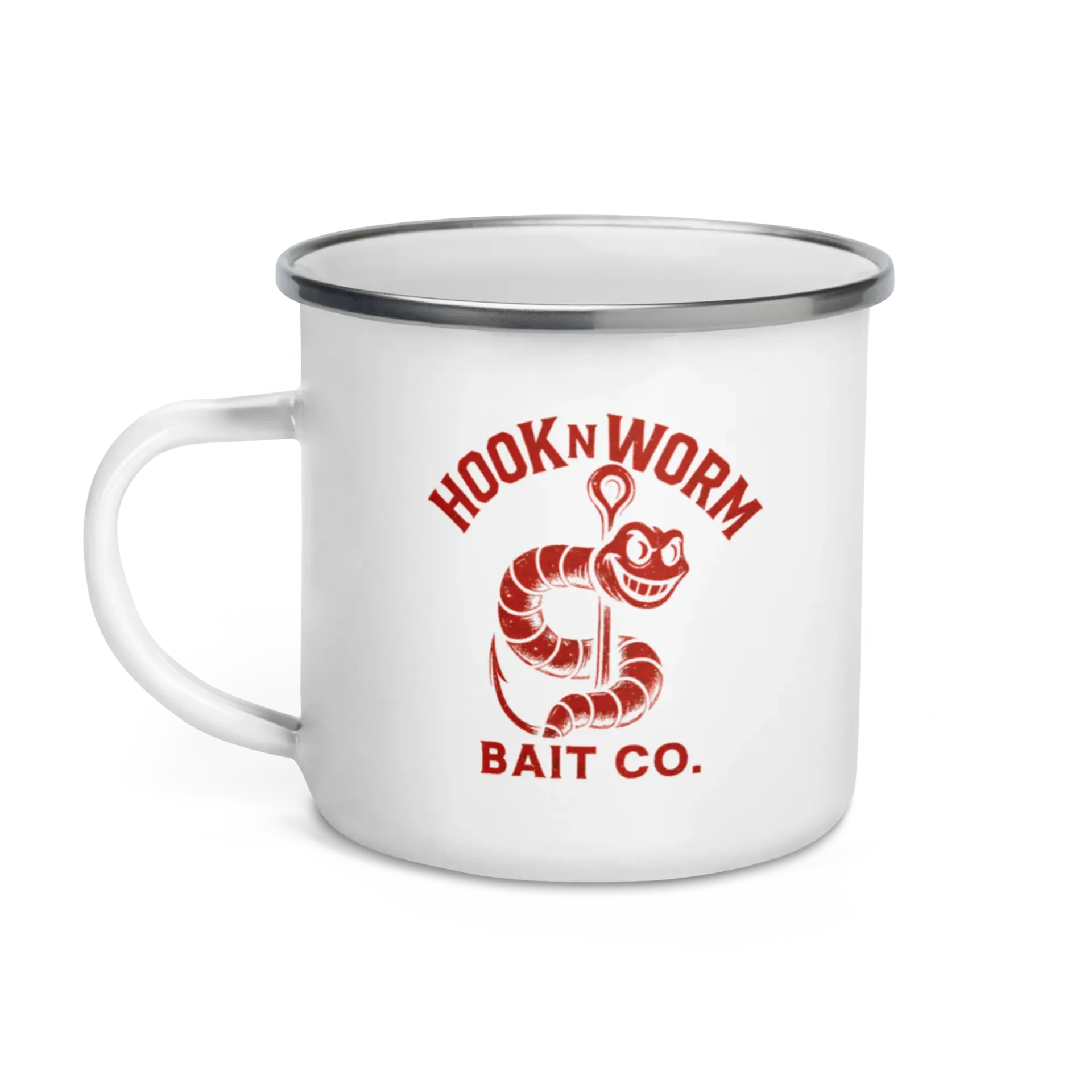 Hook N Worm TrailHook Enamel Camp Mug