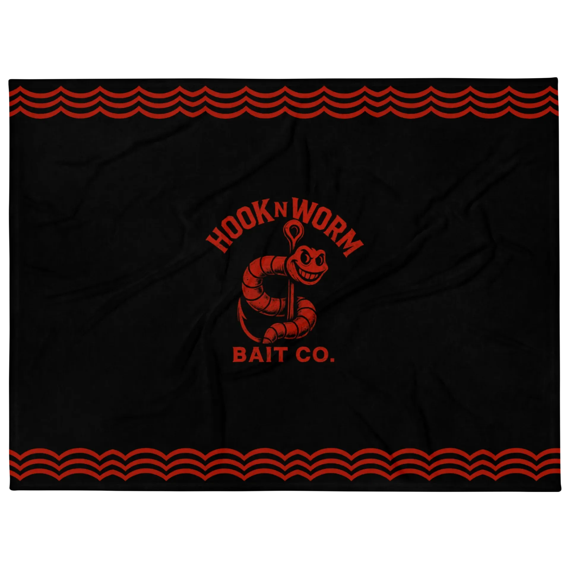 Hook N Worm DriftCozy Throw Blanket